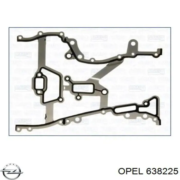 Compre 638225 Opel Vedante de tampa dianteira de motor