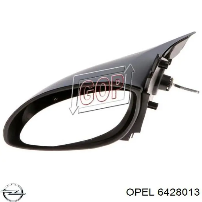 6428013 Opel Espelho de retrovisão esquerdo