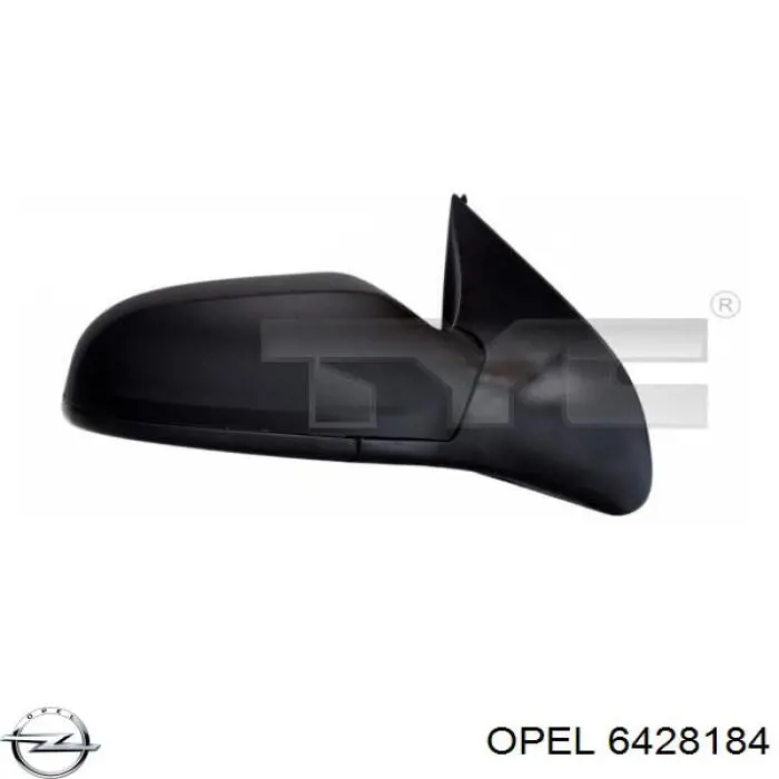 Espelho de retrovisão direito Opel 6428184 preço, a partir de 55,37 USD