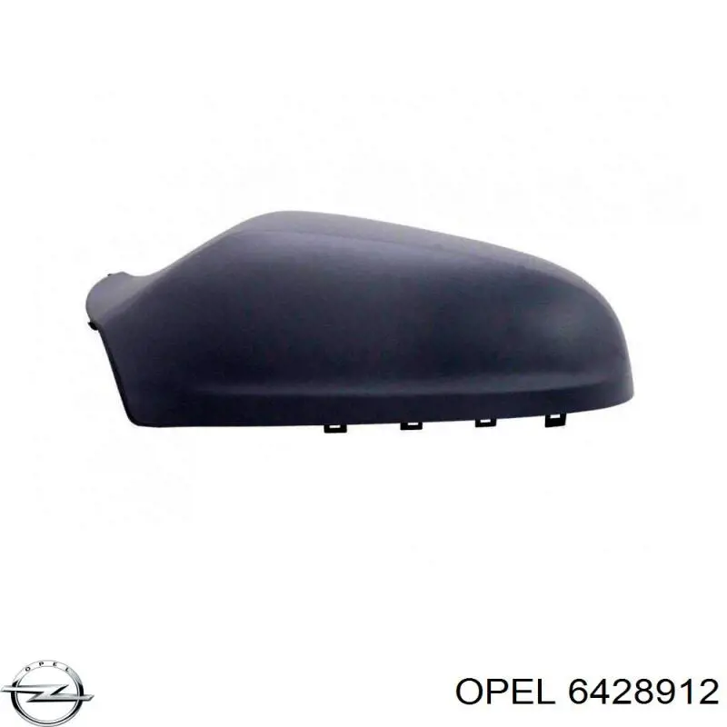 6428912 Opel Placa sobreposta (tampa) do espelho de retrovisão esquerdo