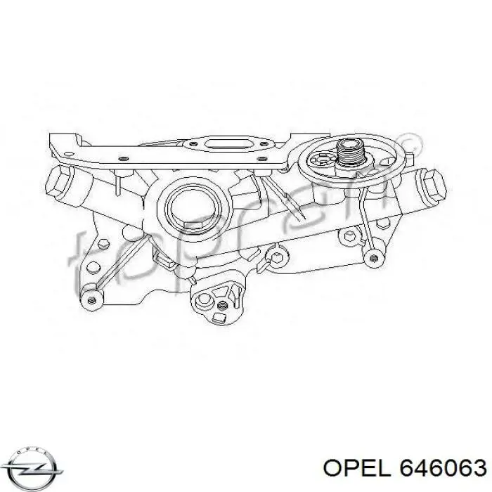 646063 Opel Bomba de óleo