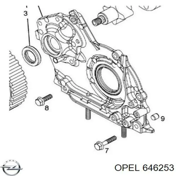 646253 Opel Bomba de óleo