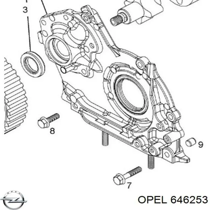 Compre 646253 Opel Bomba de óleo