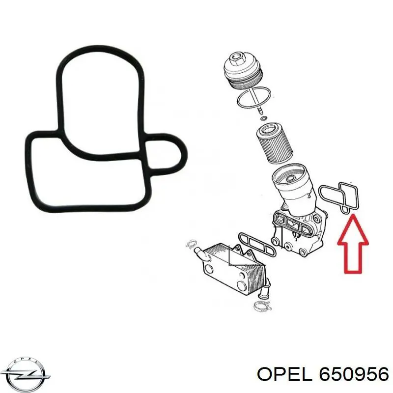 Vedante de adaptador do filtro de óleo Opel 650956 preço, a partir de 4,91 USD