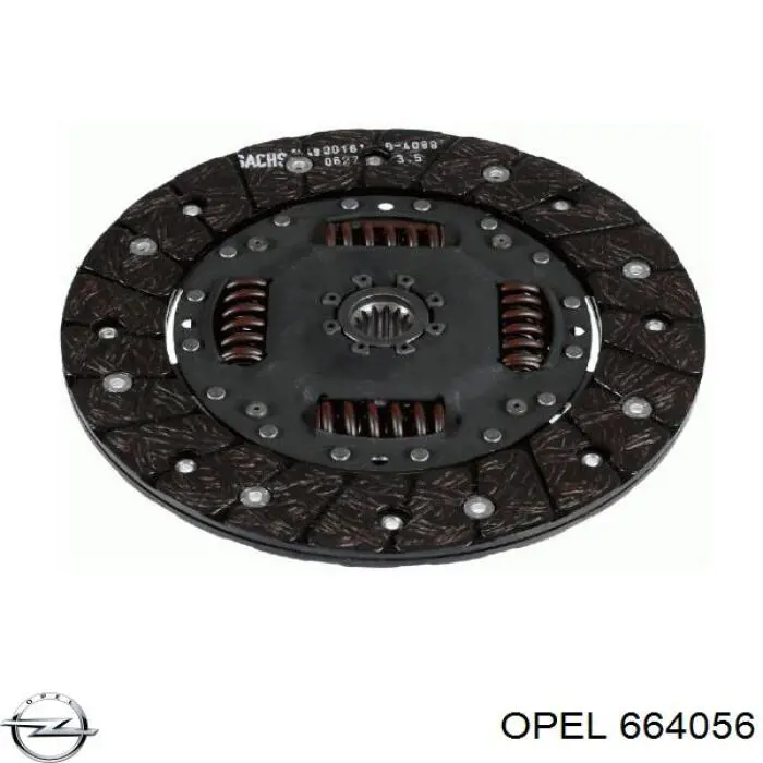 664056 Opel Disco de embraiagem