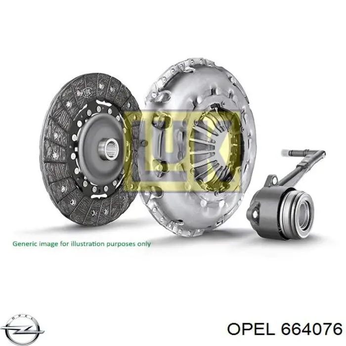 Compre 664076 Opel Disco de embraiagem