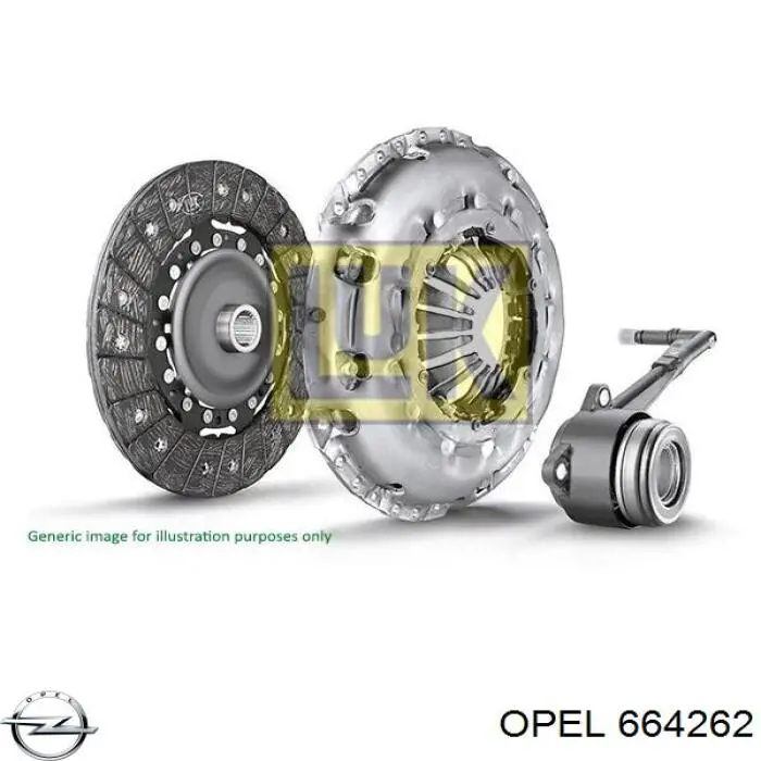 Compre 664262 Opel Disco de embraiagem