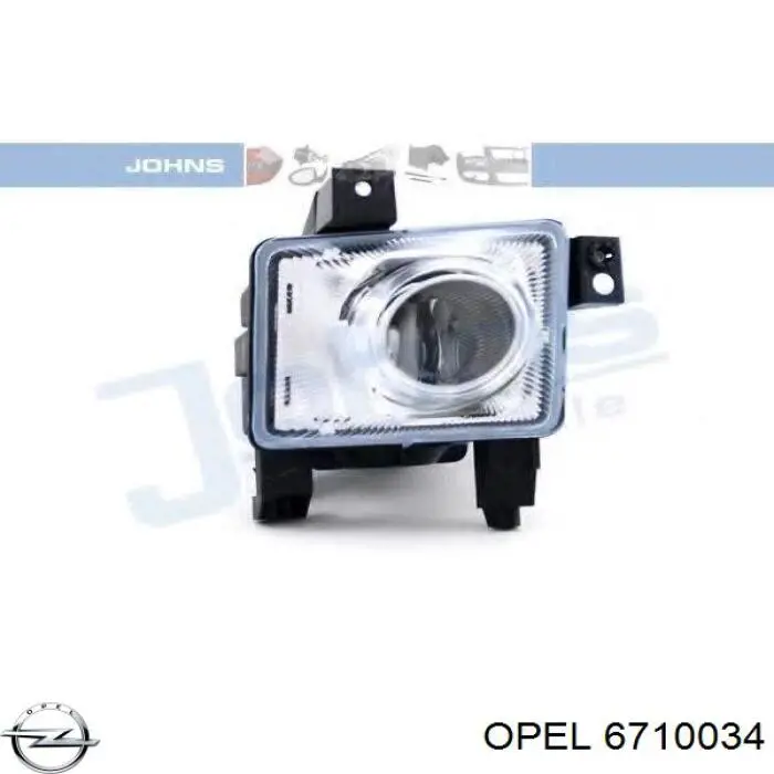 Luzes de nevoeiro direitas 93176394 General Motors
