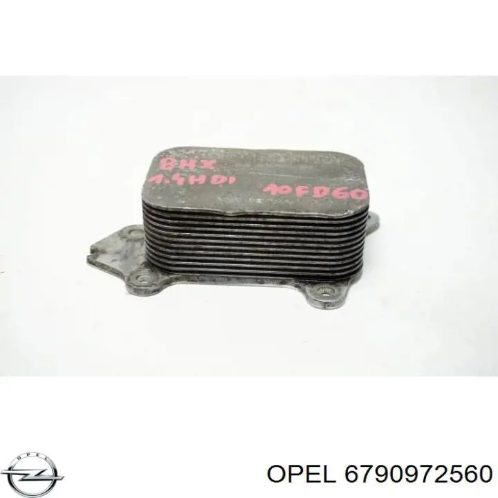 Radiador de óleo (frigorífico), debaixo de filtro 6790972560 Nissan/Infiniti