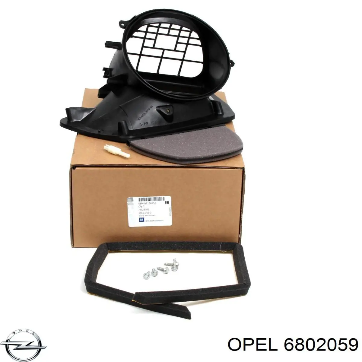 Conduto de ar (distribuidor de ar para "painel de instrumentos") central Opel 6802059 preço, a partir de 25,36 USD