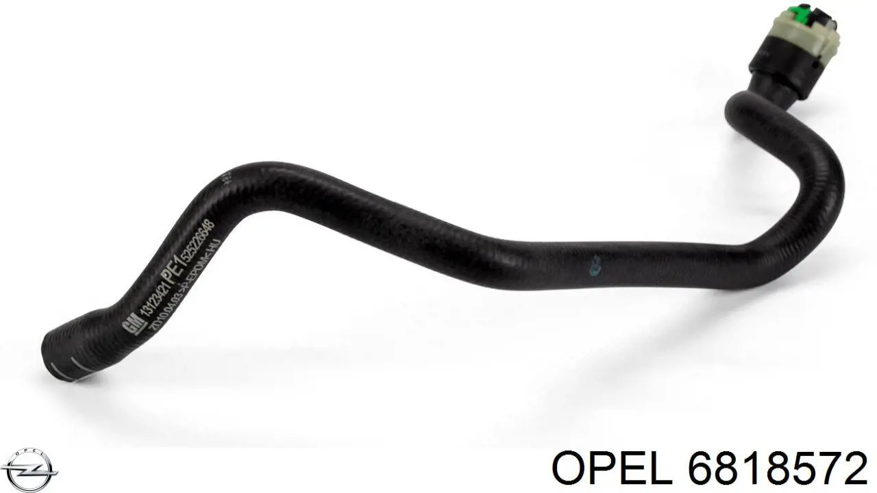 Compre 6818572 Opel Mangueira do radiador de aquecedor (de forno), linha de combustível de retorno