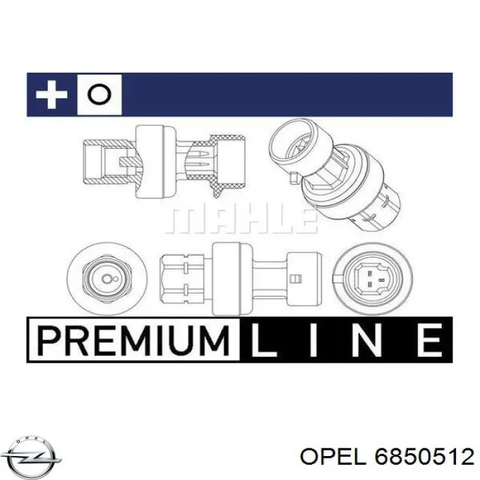 Compre 6850512 Opel Sensor de pressão absoluta de aparelho de ar condicionado