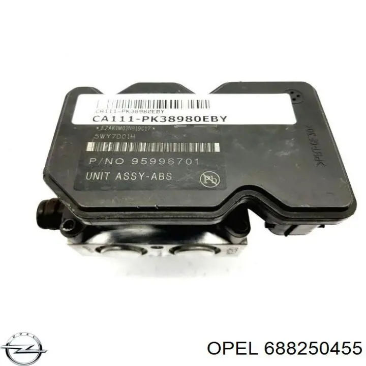 688250455 Opel Unidade hidráulico de controlo ABS