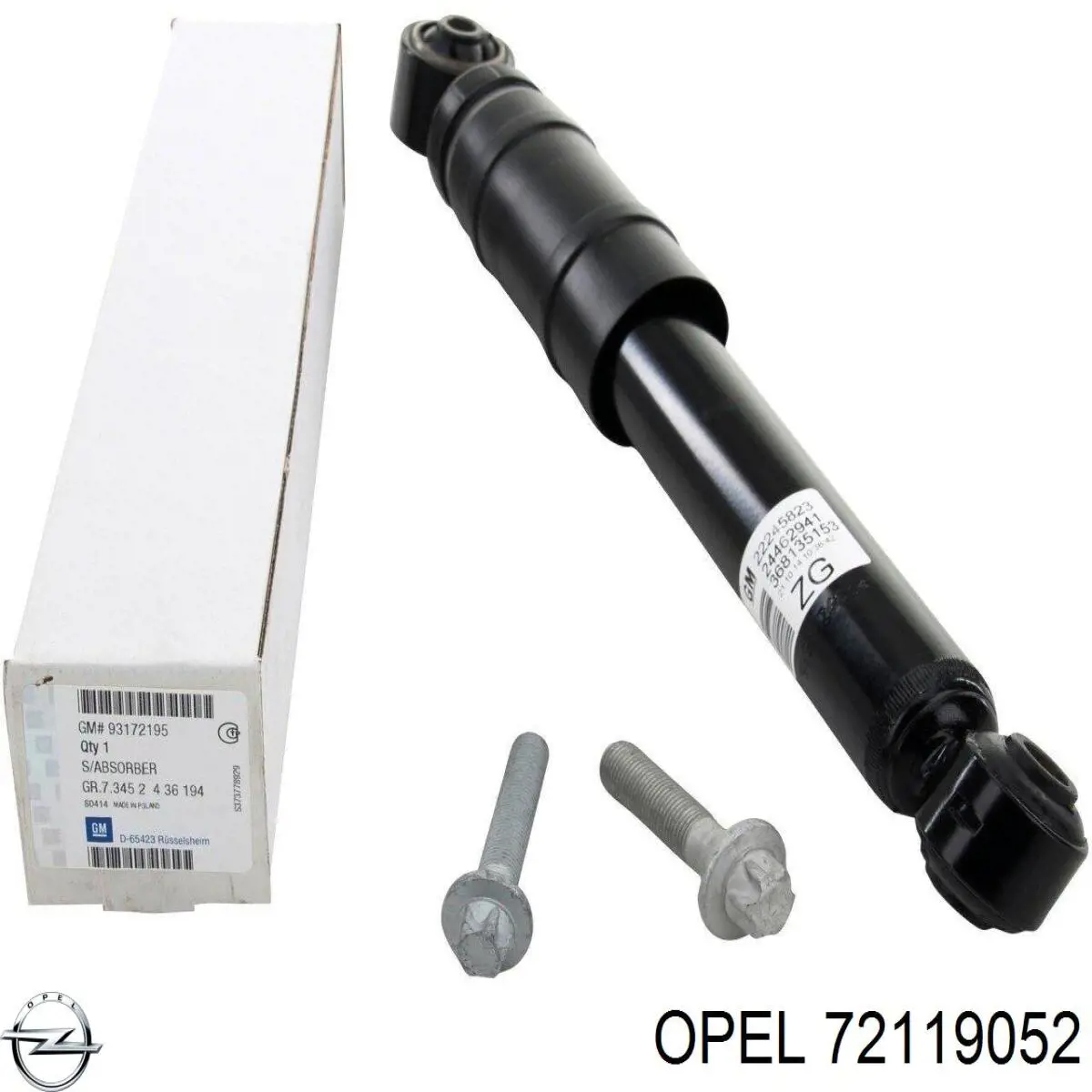 Compre 72119052 Opel Amortecedor traseiro