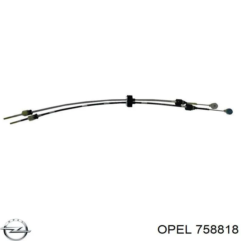 758818 Opel Cabo de mudança duplo