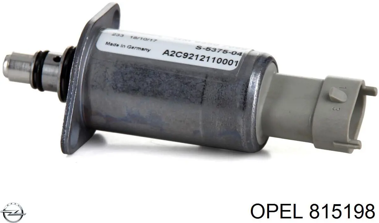 Regulador de pressão de combustível na régua de injectores Opel 815198 preço, a partir de 635,65 USD