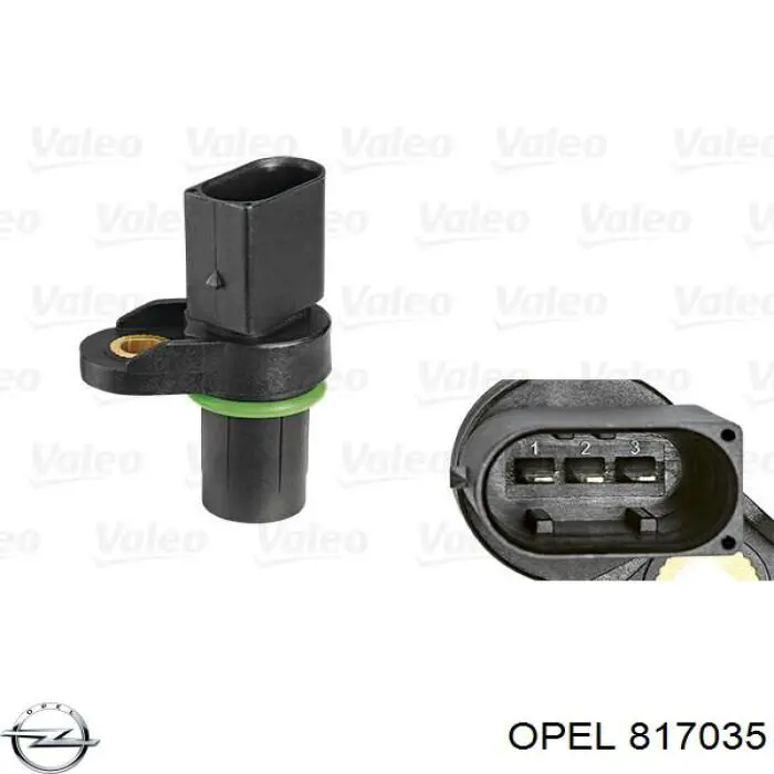 817035 Opel Anel (arruela) do injetor de ajuste