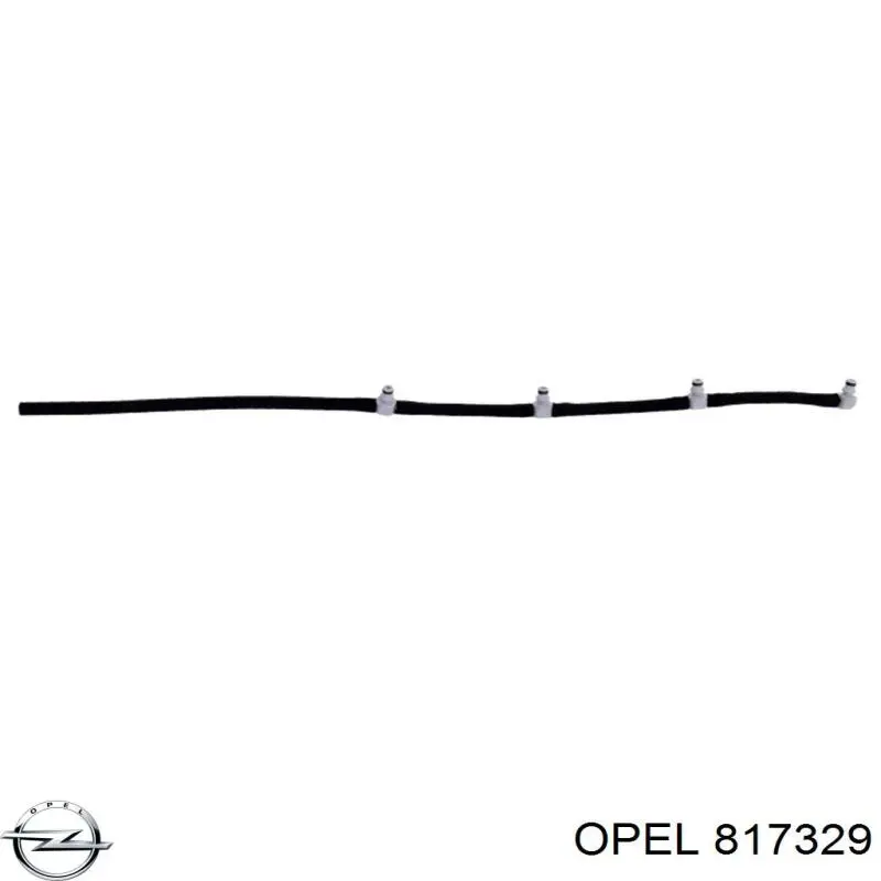 817329 Opel Tubo de combustível, inverso desde os injetores