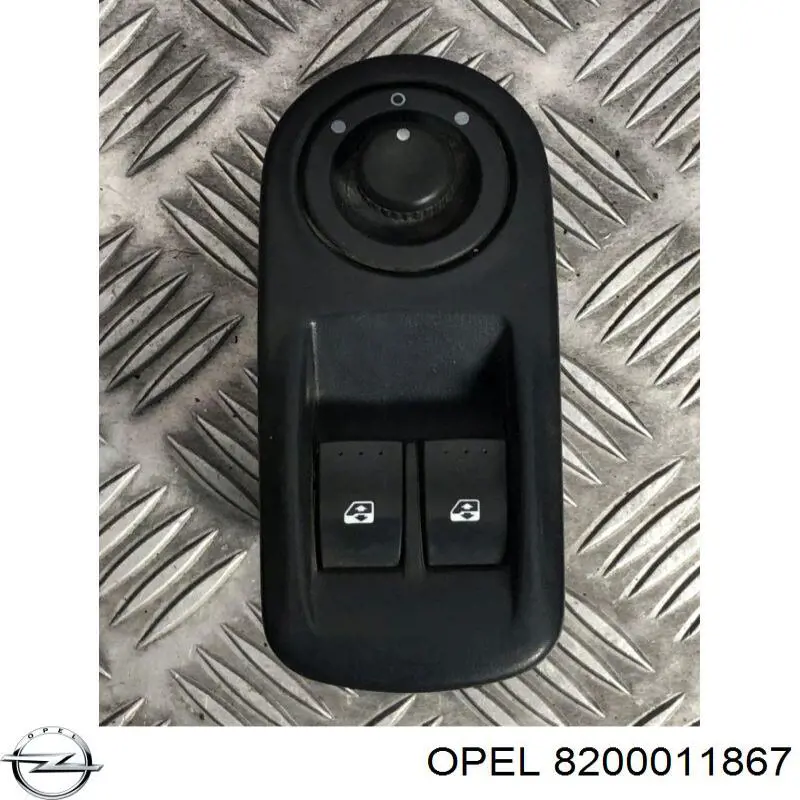 Compre 8200011867 Opel Unidade de botões dianteira esquerda de controlo de elevador de vidro