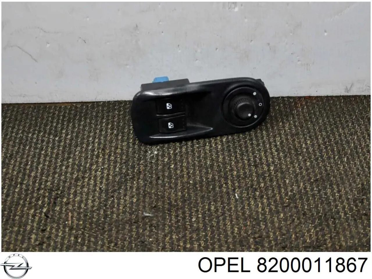 Unidade de botões dianteira esquerda de controlo de elevador de vidro 8200011867 Opel