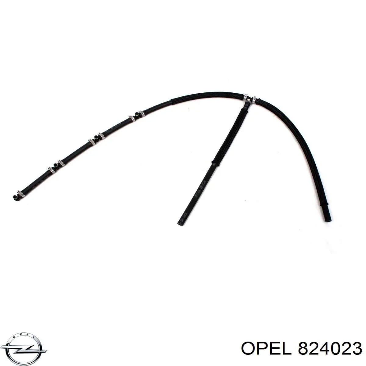 824023 Opel Tubo de combustível, inverso desde os injetores