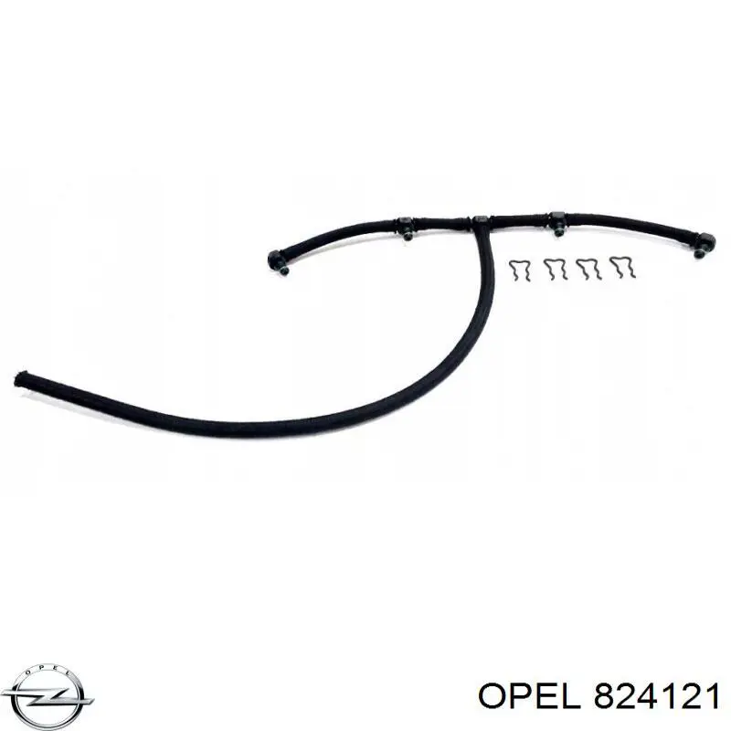 824121 Opel Tubo de combustível, inverso desde os injetores