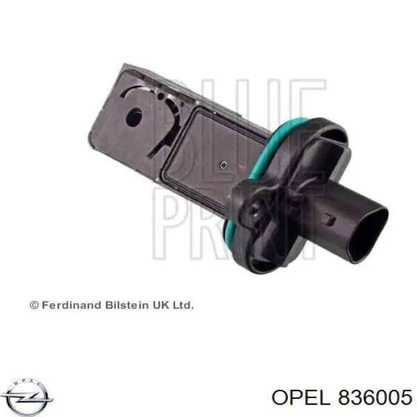 Compre 836005 Opel Sensor de fluxo (consumo) de ar, medidor de consumo M.A.F. - (Mass Airflow)