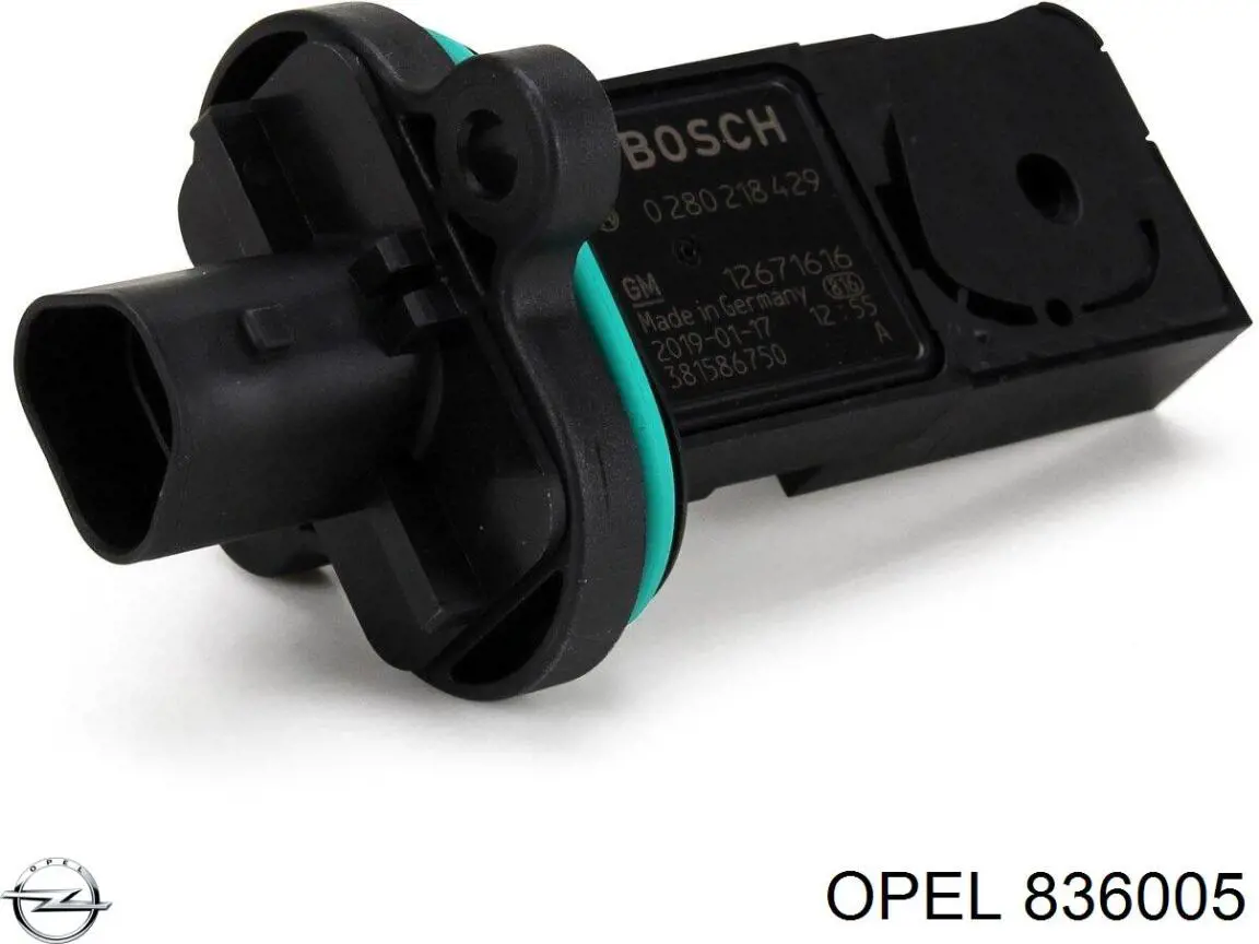 Sensor de fluxo (consumo) de ar, medidor de consumo M.A.F. - (Mass Airflow) Opel 836005 preço, a partir de 36,18 USD