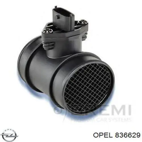 836629 Opel Sensor de fluxo (consumo) de ar, medidor de consumo M.A.F. - (Mass Airflow)