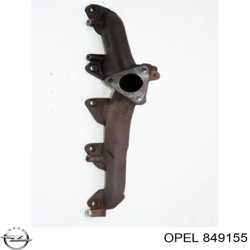 849155 Opel Tubo coletor de escape