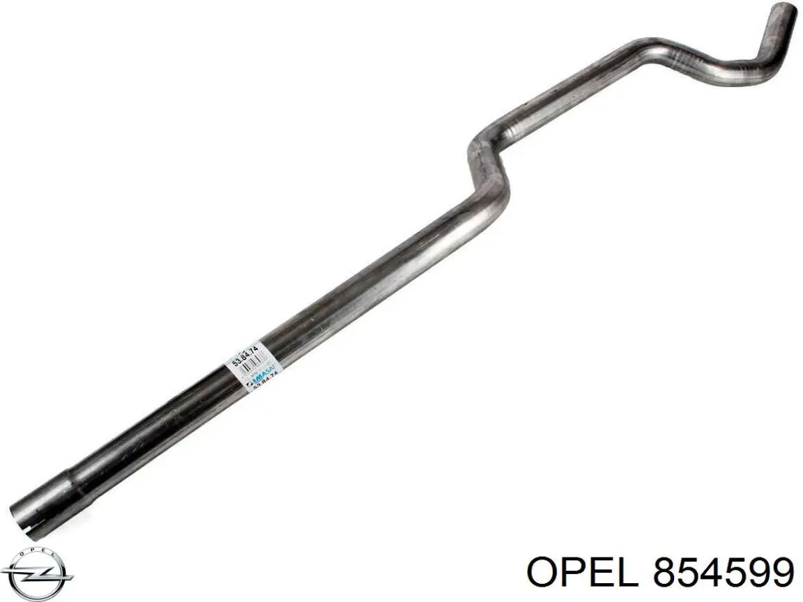 Silenciador, parte central Opel 854599 preço, a partir de 24,62 USD