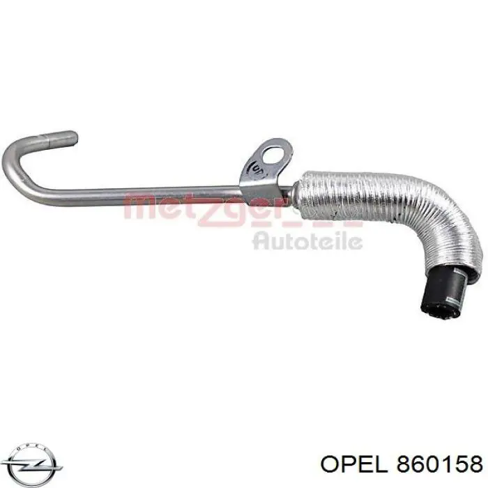 860158 Opel Mangueira (cano derivado) de esfriamento por líquido de turbina, linha de combustível de retorno
