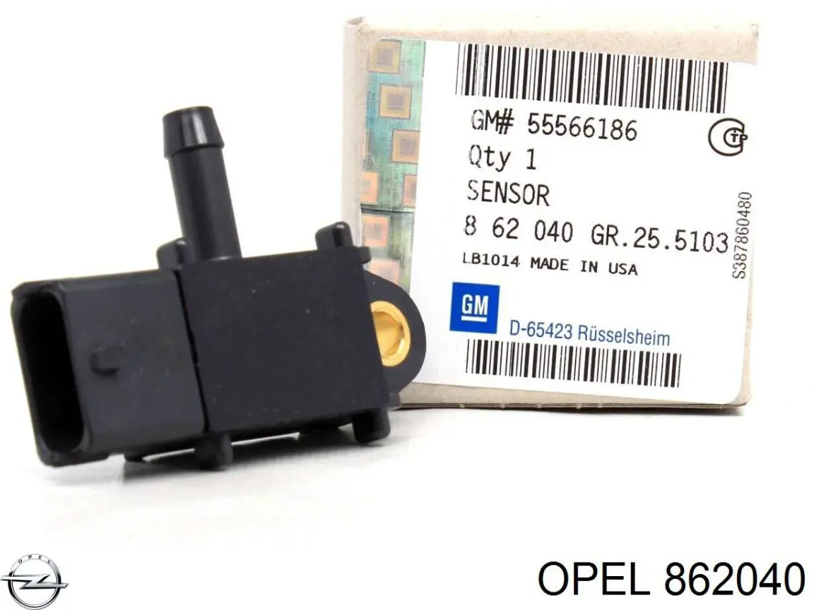 Compre 862040 Opel Sensor de pressão dos gases de escape