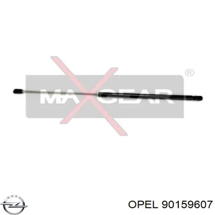 Amortecedor de tampa de porta-malas (de 3ª/5ª porta traseira) 90159607 Opel