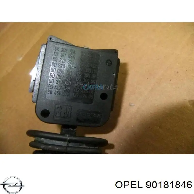90181846 Opel Comutador esquerdo instalado na coluna da direção