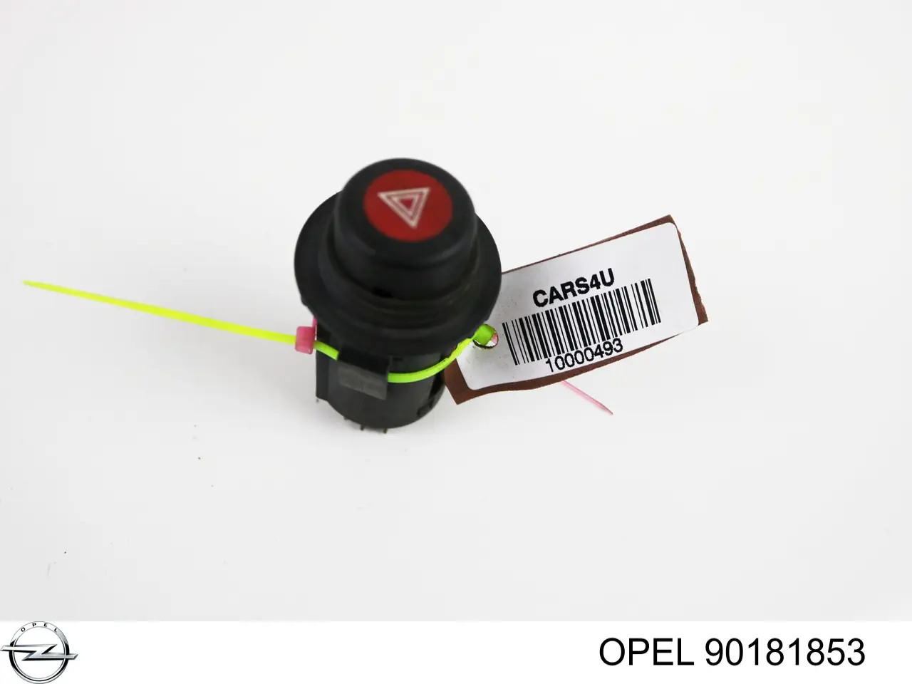 90181853 Opel Botão de ativação do sinal de emergência