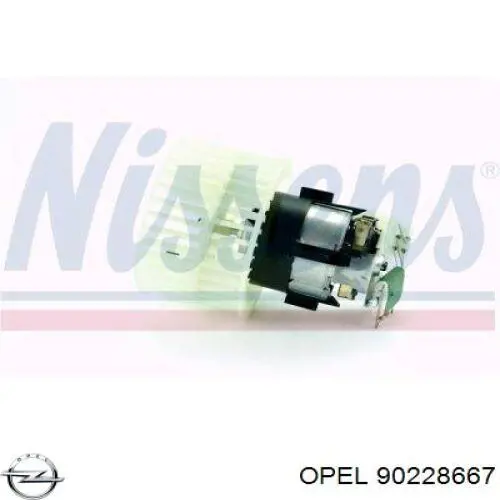 Motor de ventilador de forno (de aquecedor de salão) 90228667 Opel