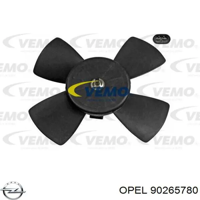 90265780 Opel Difusor do radiador de esfriamento