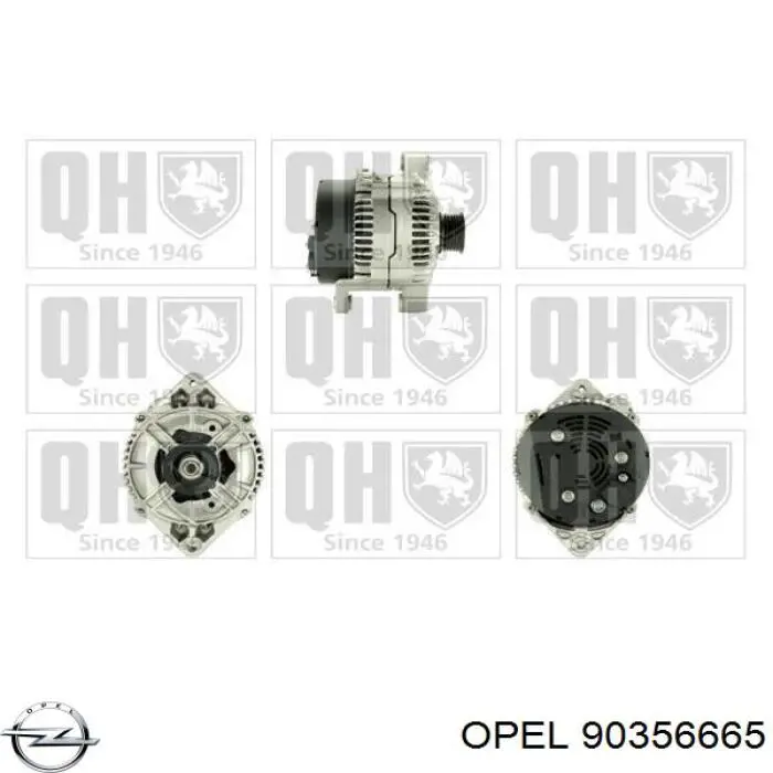 90356665 Opel Gerador