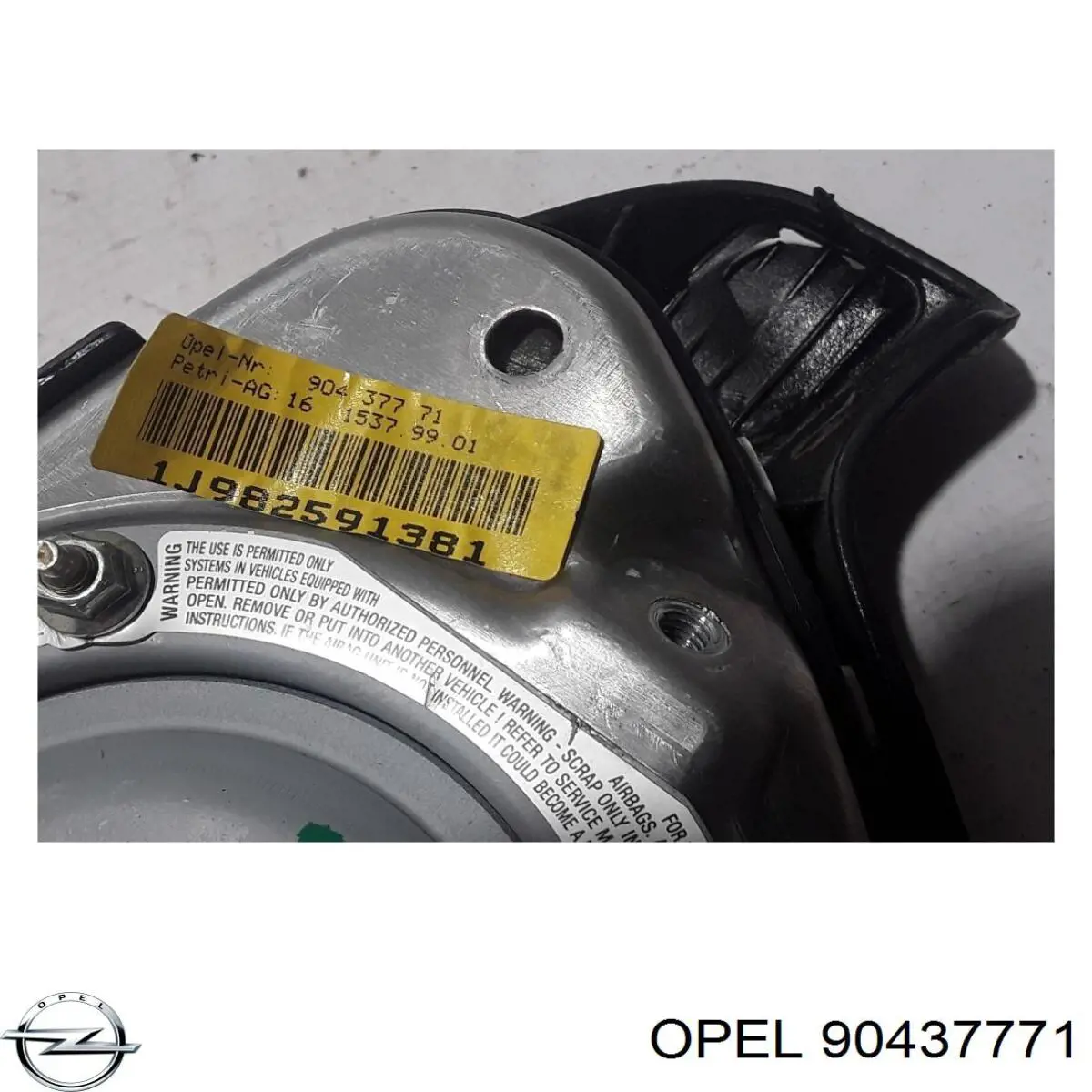 90437771 General Motors Cinto de segurança (AIRBAG) de condutor