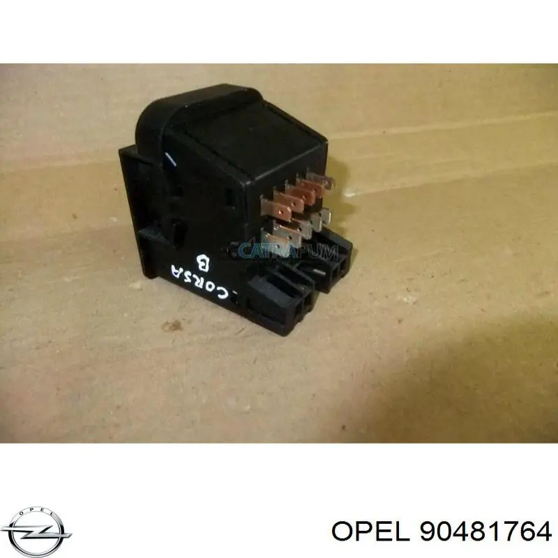 Comutador das luzes no "painel de instrumentos" 90481764 Opel