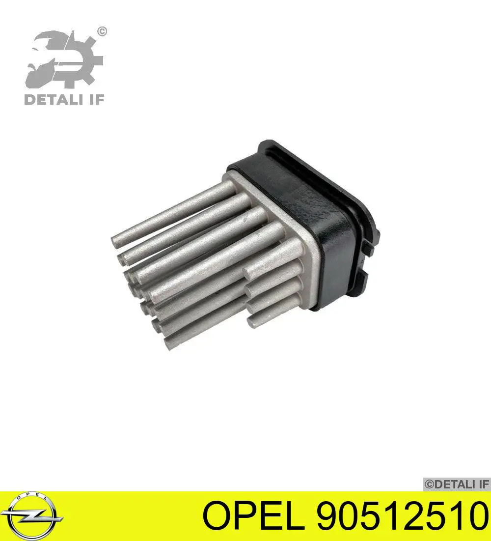 Resistor (resistência) de ventilador de forno (de aquecedor de salão) Opel 90512510 preço, a partir de 70,96 USD