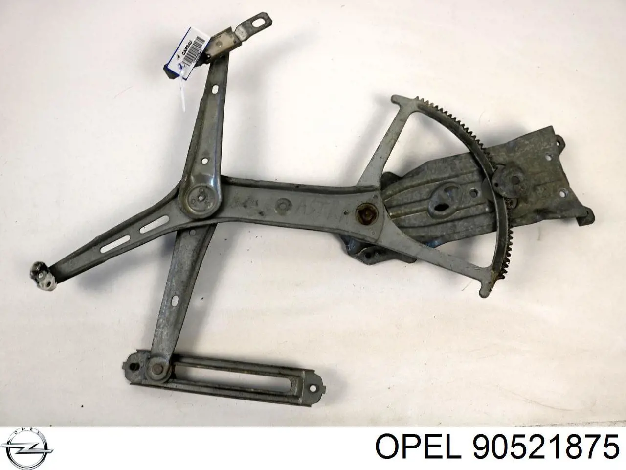 90521875 Opel Mecanismo de acionamento de vidro da porta dianteira esquerda