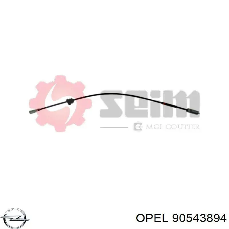 Cabo de acionamento de velocímetro Opel Corsa B S93