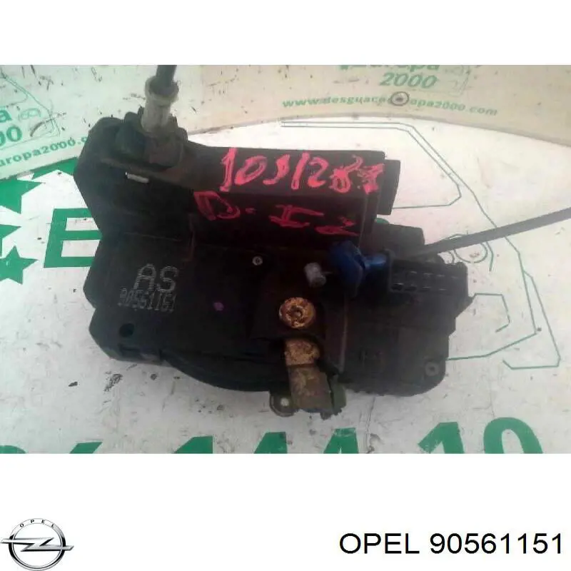90561151 Opel Fecho da porta dianteira esquerda