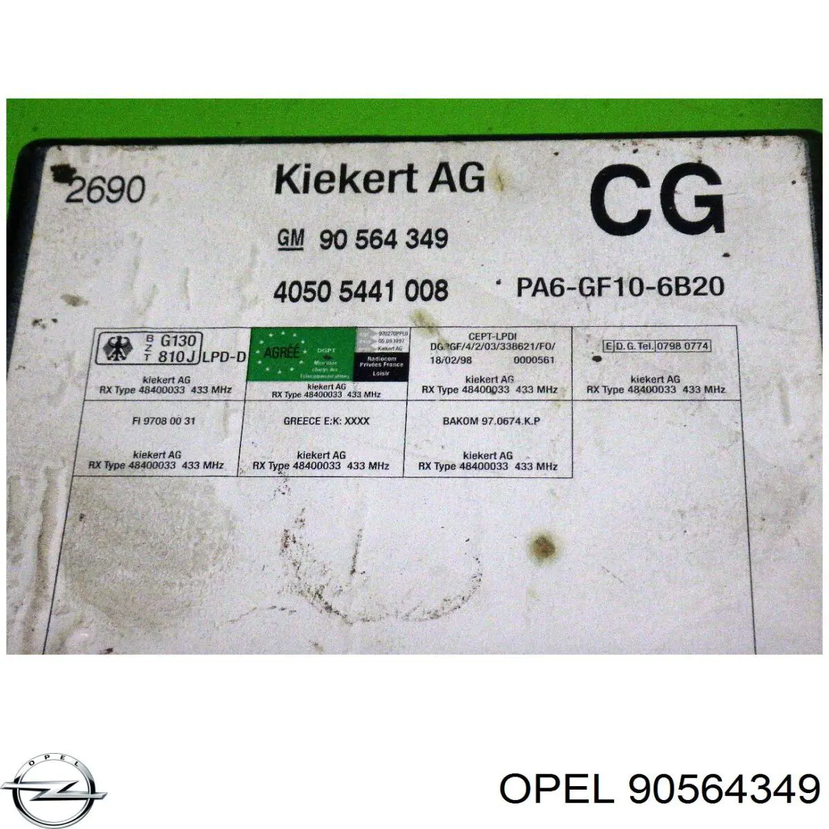 90564349 Opel Unidade de controlo do fecho central
