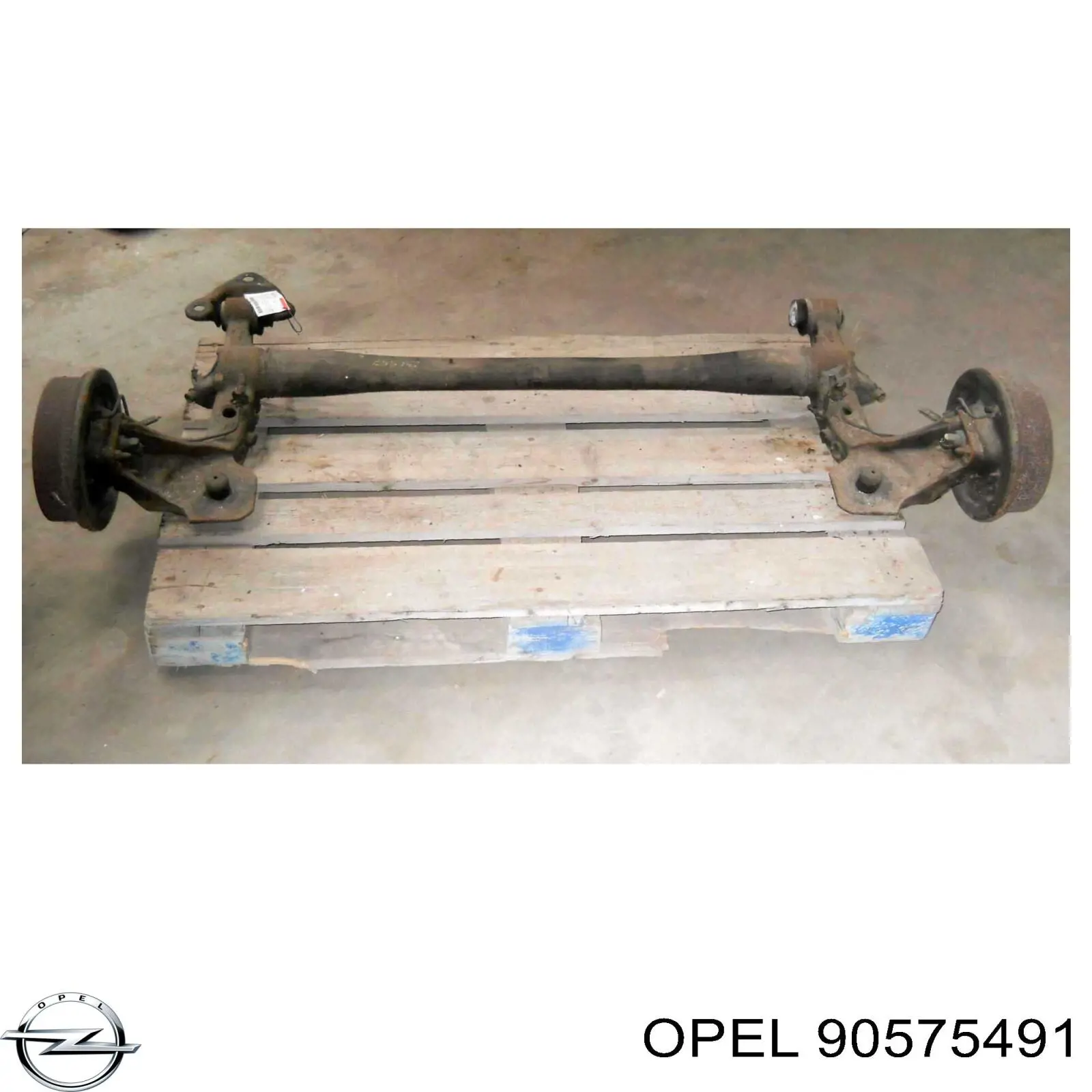 90575491 Opel Viga de suspensão traseira (plataforma veicular)