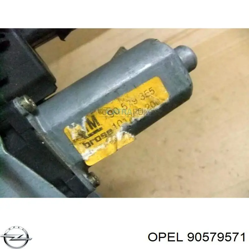 Compre 90579571 Opel Mecanismo de acionamento de vidro da porta dianteira direita