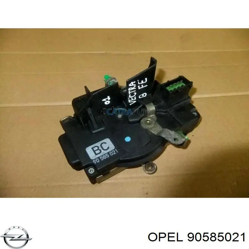 Compre 90585021 Opel Fecho da porta dianteira esquerda
