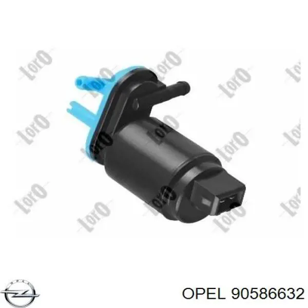 Bomba de motor de fluido para lavador de vidro dianteiro 71740942 Chrysler